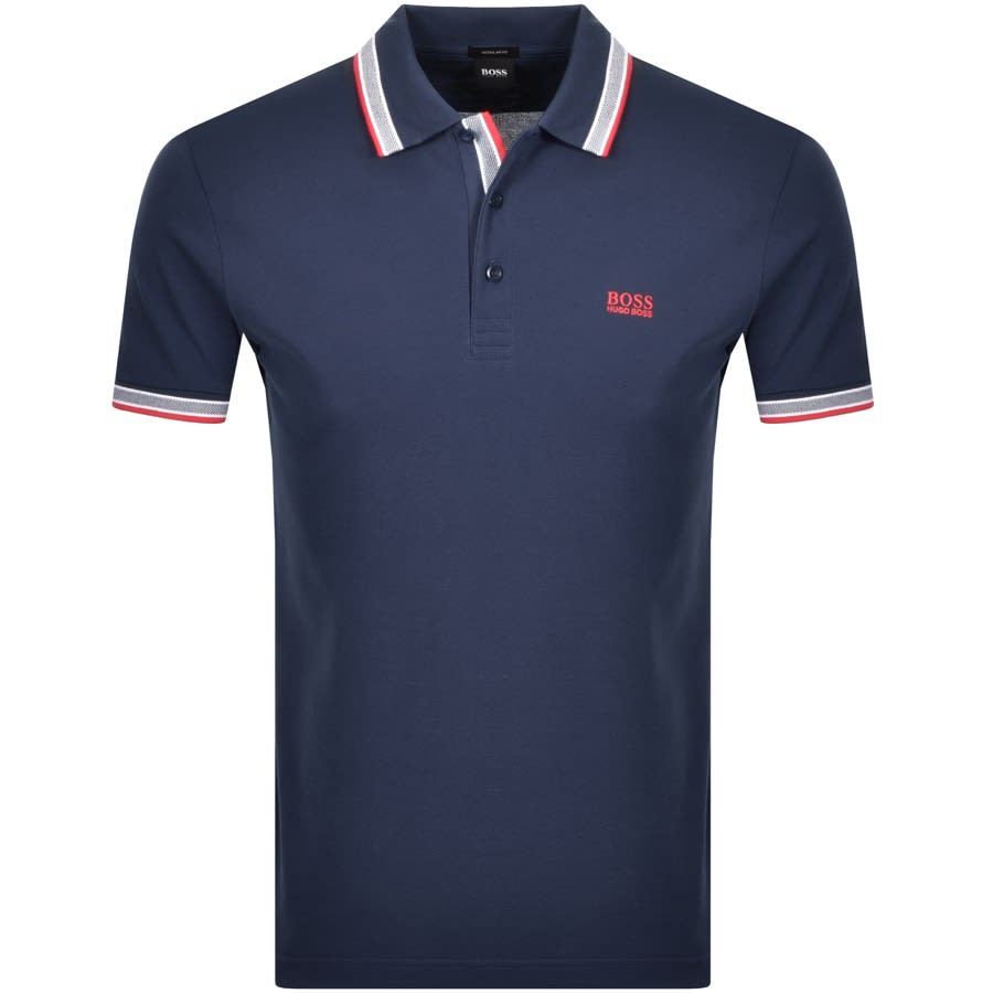 Alternative Image for ProductBOSS Paddy Polo T Shirt Navy1
